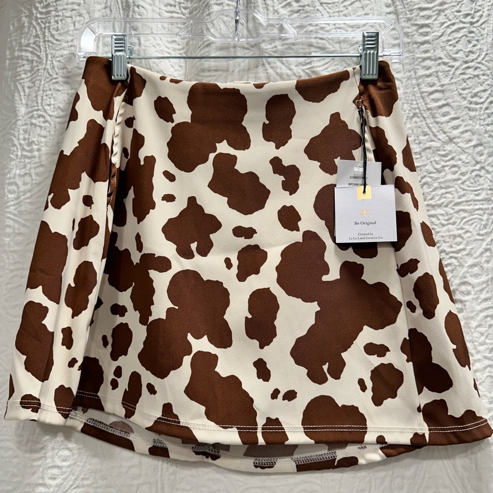 Dillard’s cow print skirt